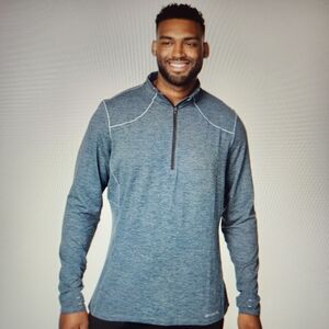 Men's Heather Grey Quarter-Zip Base Layer